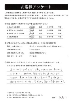 2023年4月30日の有限会社長山自動車整備工場 軽未使用車専門店のお客様