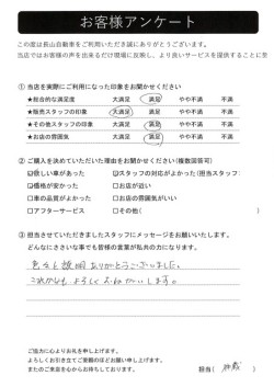 2023年7月23日の有限会社長山自動車整備工場 軽未使用車専門店のお客様