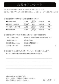 2023年7月29日の有限会社長山自動車整備工場 軽未使用車専門店のお客様