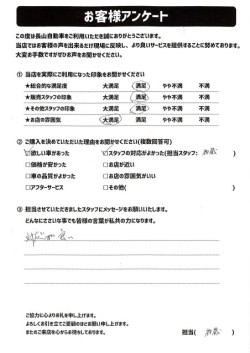 2022年12月11日の有限会社長山自動車整備工場 軽未使用車専門店のお客様