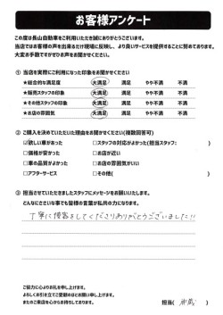 2022年12月6日の有限会社長山自動車整備工場 軽未使用車専門店のお客様