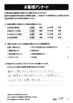 2023年4月14日の有限会社長山自動車整備工場 軽未使用車専門店のお客様